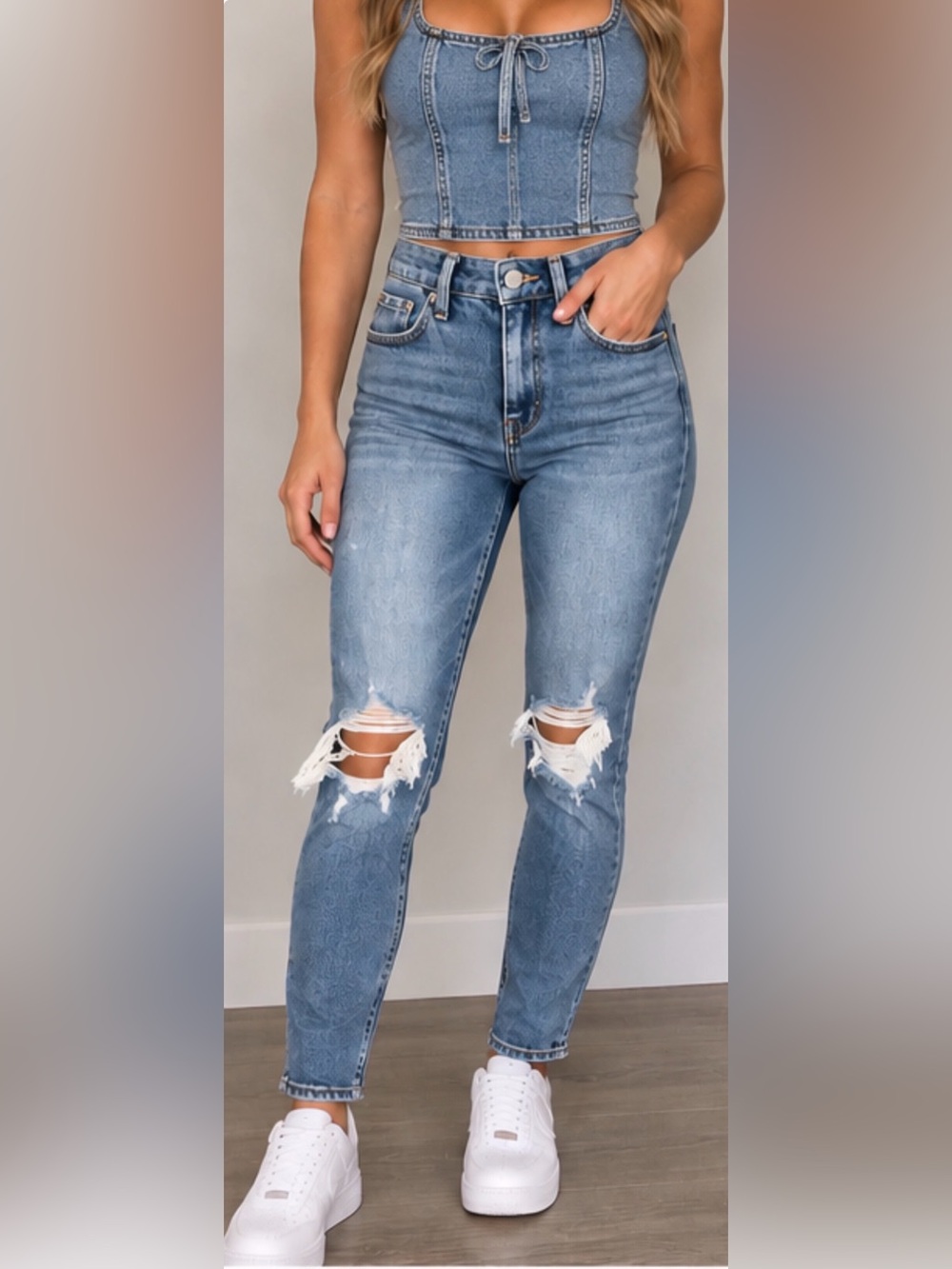 Good American distressed Skinny Jeans 0/25